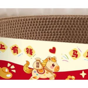 Round Corrugated Cat Scratcher Bed product image 2 - CZG Pet Store