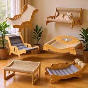 Curved Cat Scratcher Lounger product image 2 - CZG Pet Store