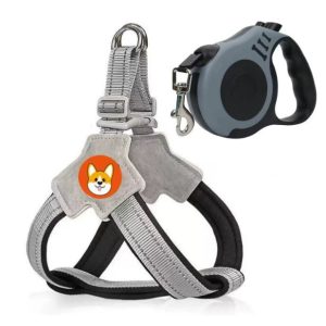 Tactical Dog Harness Set with Reflective Straps product image 2 - CZG Pet Store