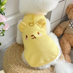 Waffle Knit Pet Vest with Leash Ring product image 2 - CZG Pet Store