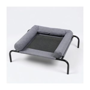 Elevated Dog Cot with Washable Fabric Pad