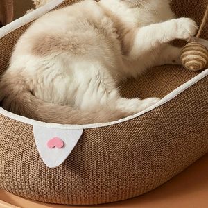 Oval Cat Lounger Scratcher Bed product image 2 - CZG Pet Store