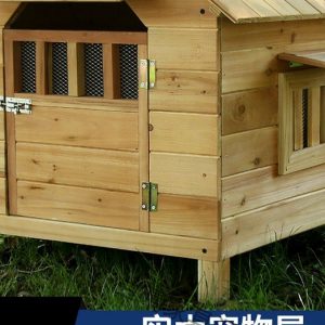 Outdoor Wooden Pet House product image 2 - CZG Pet Store
