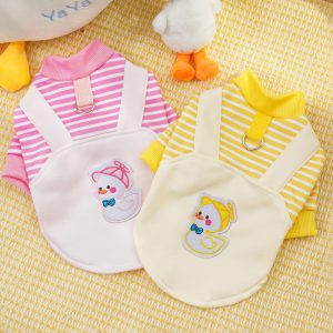 Fleece-Lined Striped Pet Hoodie for Autumn and Winter product image 2 - CZG Pet Store
