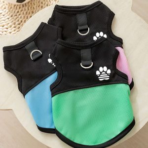 Breathable Mesh Pet Vest with Paw Print Pattern product image 2 - CZG Pet Store