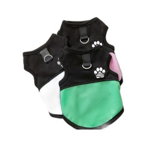 Breathable Mesh Pet Vest with Paw Print Pattern