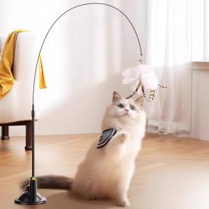 Wand Cat Toy with Feathers and Bell product image 2 - CZG Pet Store