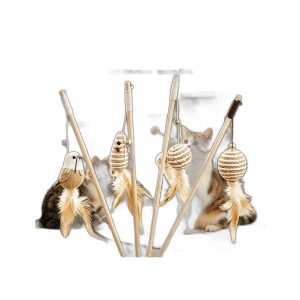 Cat Teaser Wand with Feather